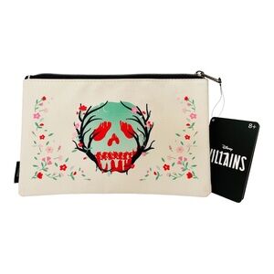 Loungefly Disney Snow White Cosmetic Makeup Bag Pouch Poison Apple Floral NEW